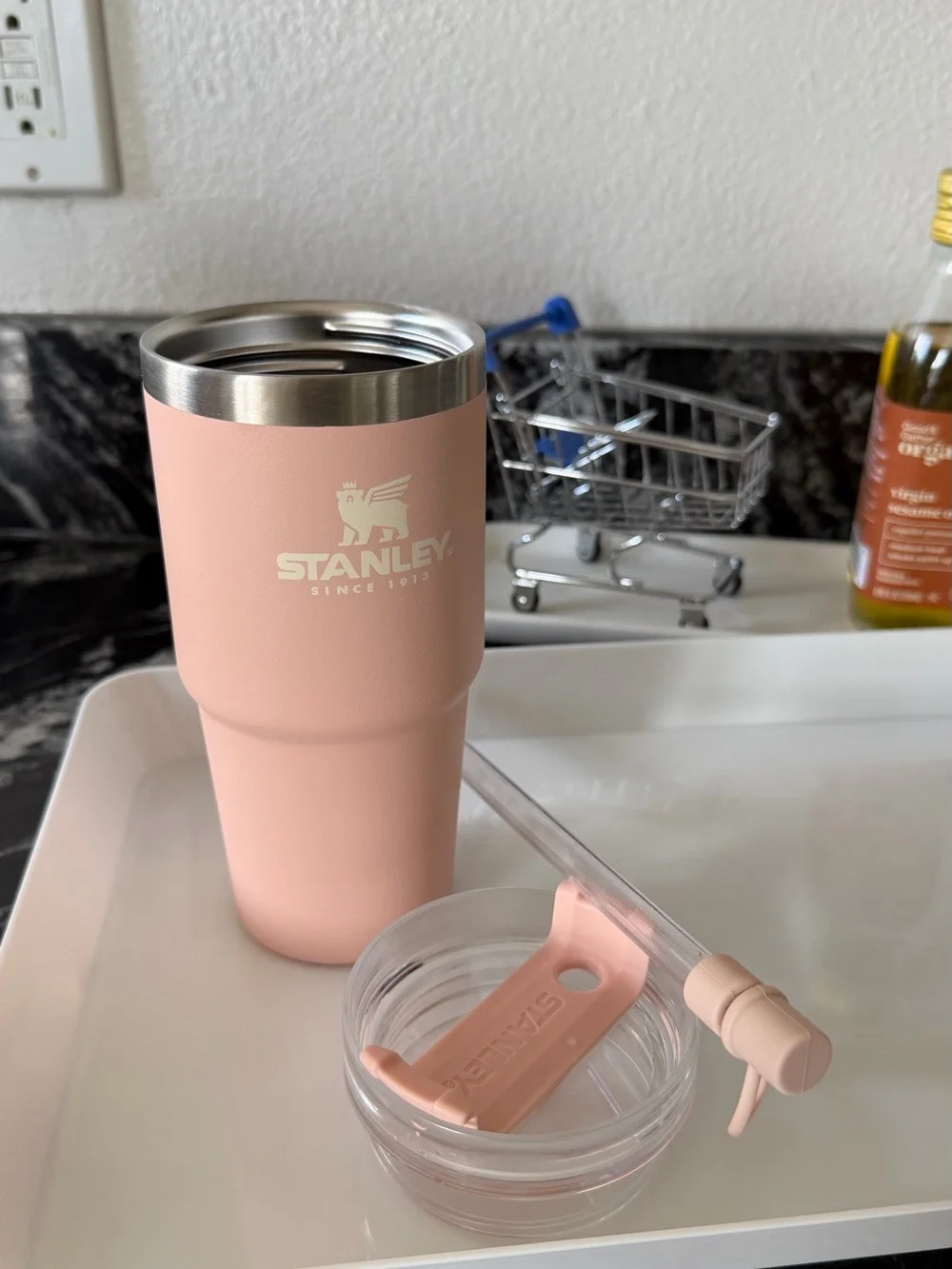 Stanley Blush Pink Insulated Straw Tumbler